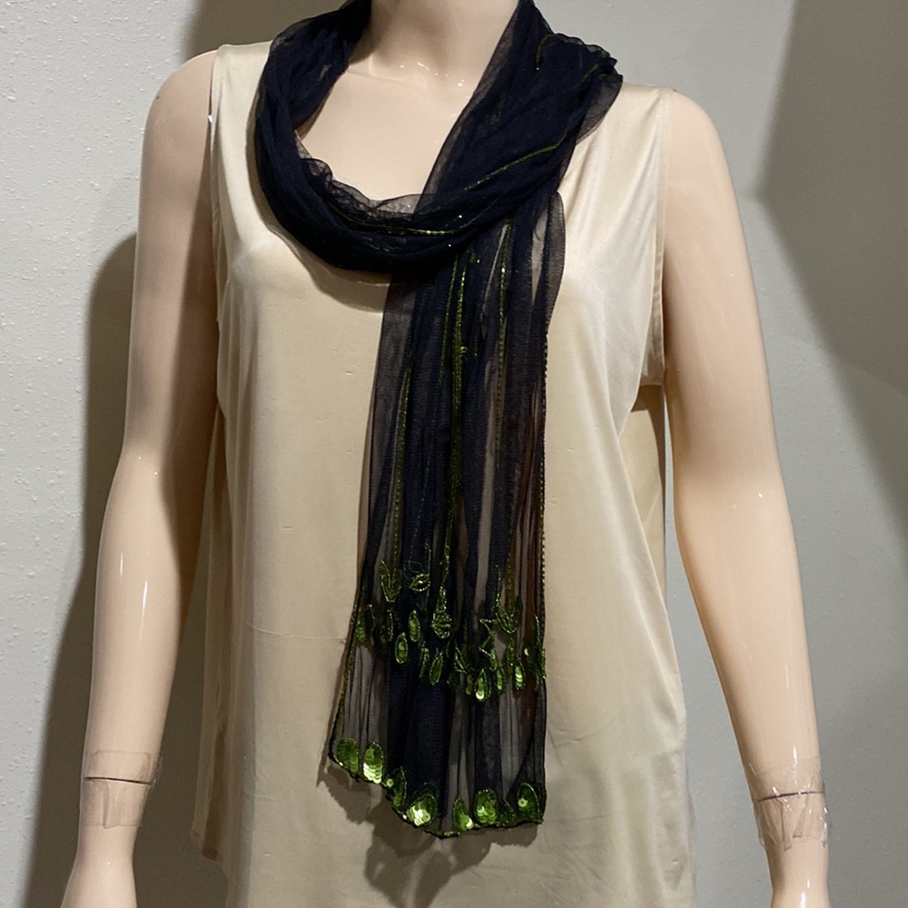 beaded scarf